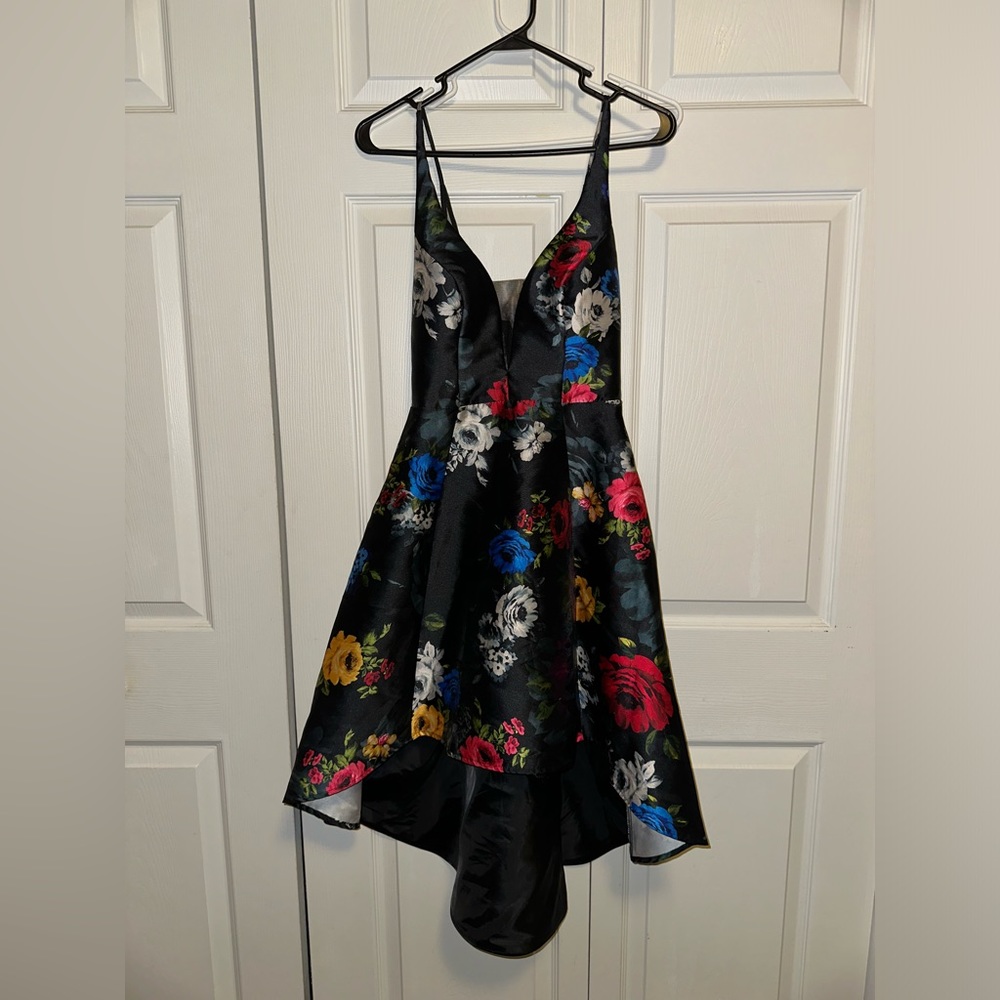 Hi-Low Floral Dress